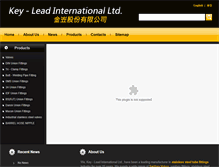 Tablet Screenshot of key-lead.com